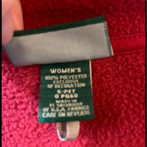 ♥️ Host Pick♥️ L.L. Bean Polartec Fleece Jacket, Raspberry, Small Petite - Picture 6 of 13